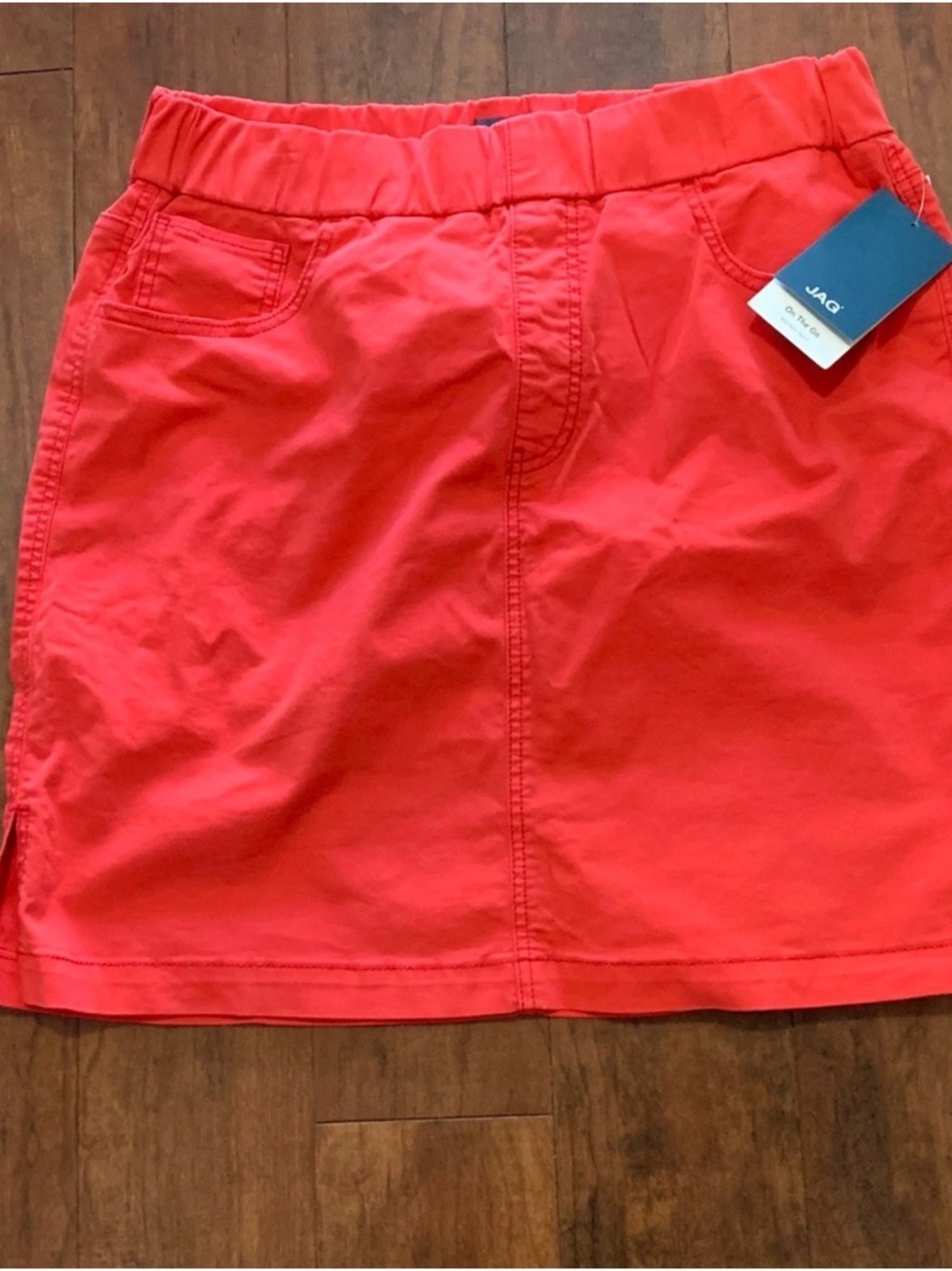 JAG Bright Coral Casual Skirt with built in shorts size 12